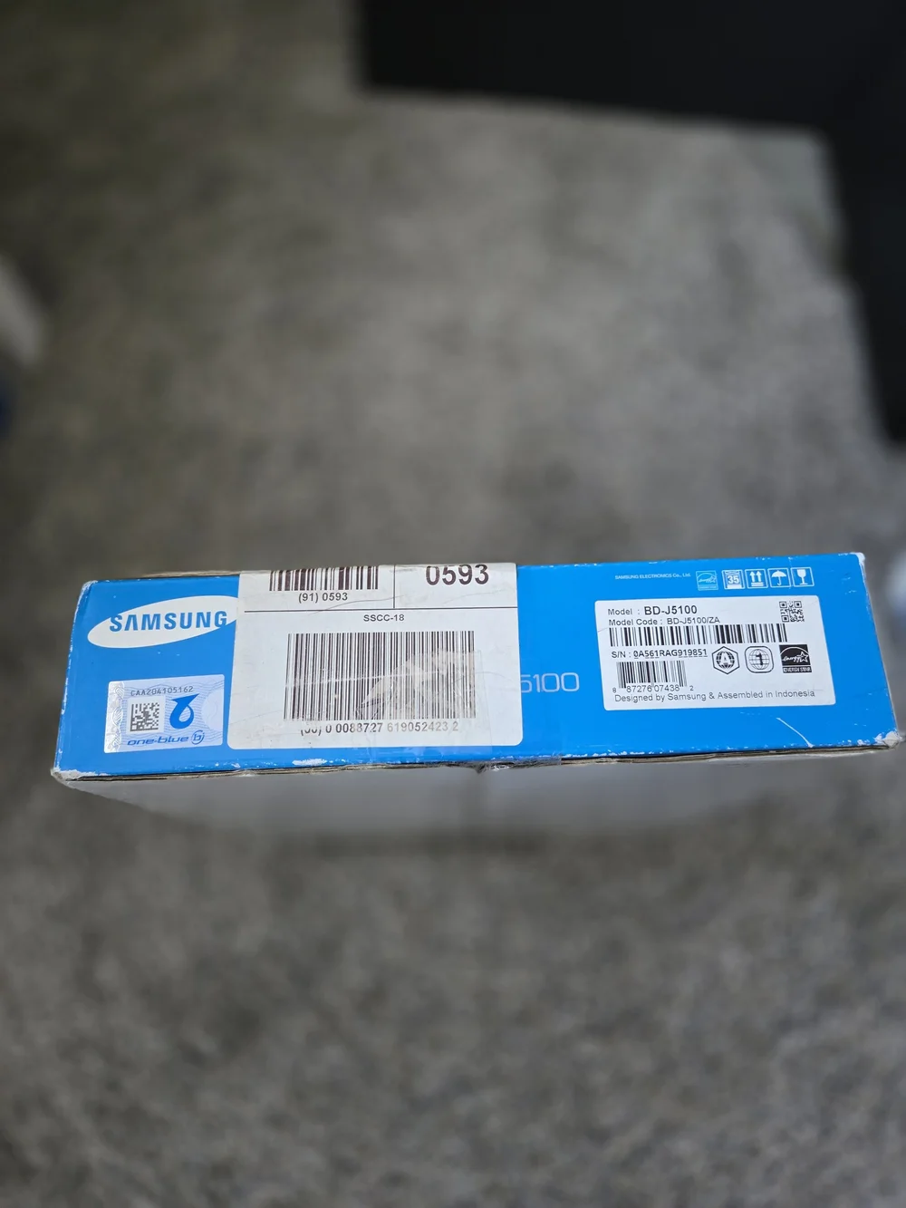 NEW SEALED Samsung BD-J5100 Smart Curved Blu-ray Player Wi-Fi 1080p Streaming